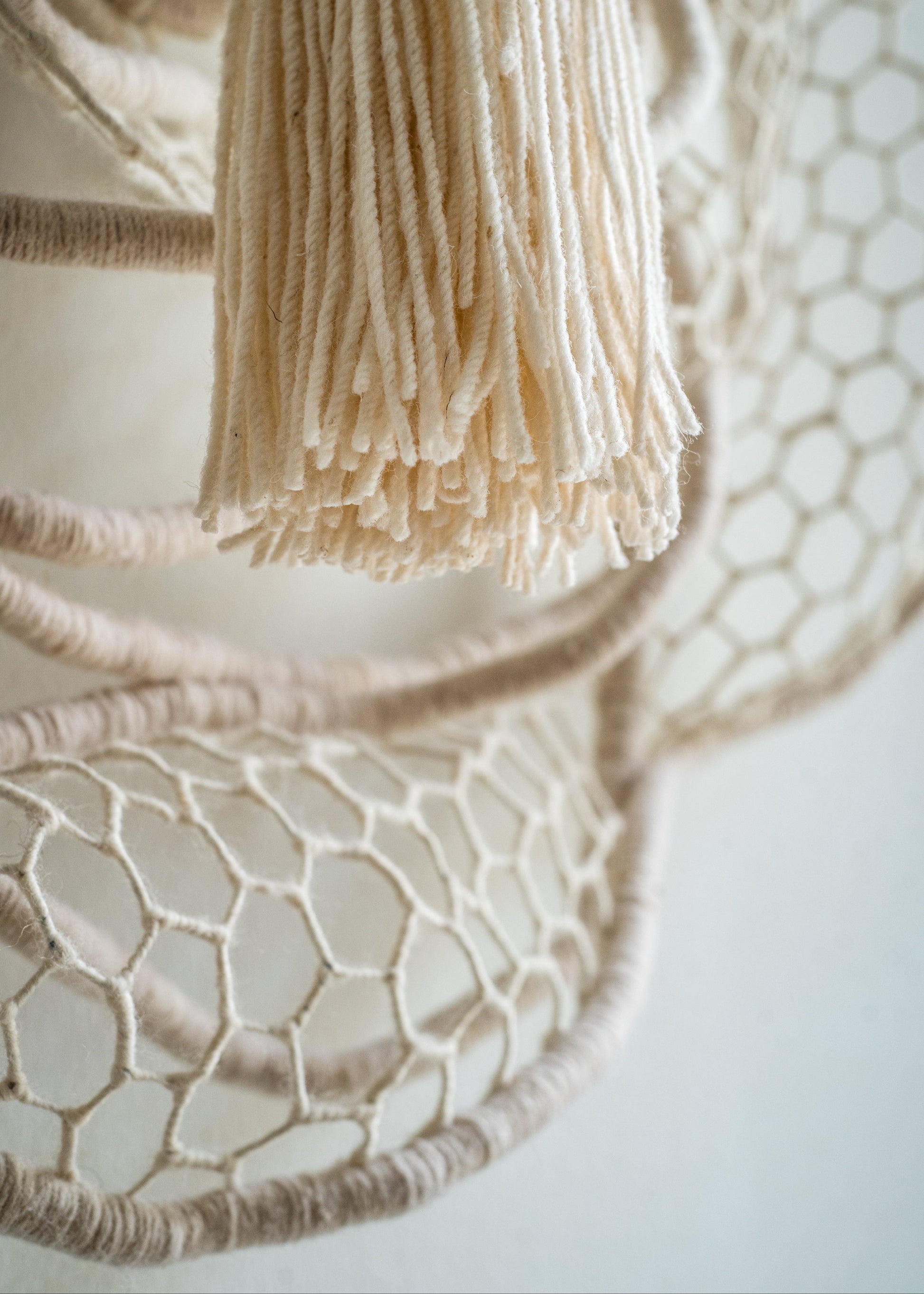 Minimalist 3D fiber artwork blending into a Scandinavian home interior - The Tuftista